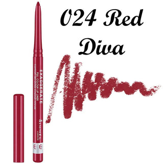 Buy Rimmel Exaggerate Automatic Lip Liner - Red Diva - Cult Beauty Pakistan