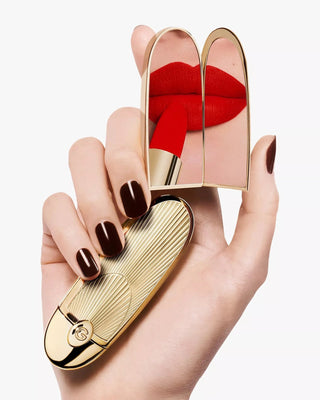 Guerlain Rouge G Double Mirror Case - Luxurious Garnet