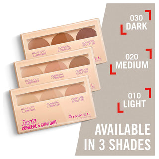 Buy Rimmel London Insta Conceal & Contour Palette- 010 Light - Cult Beauty Pakistan