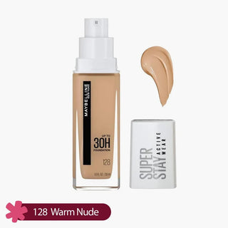 Maybelline Super Stay 30H Active Wear Foundation - 128 Warm Nude