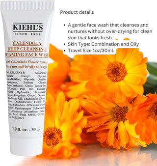 Kiehl's Calendula Deep Cleansing Foaming Face Wash - 30ml