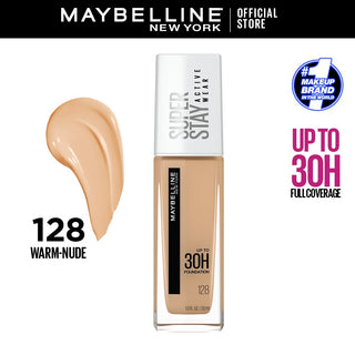 Maybelline Super Stay 30H Active Wear Foundation - 128 Warm Nude