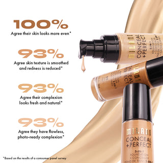 Milani Conceal + Perfect 2-in-1 Liquid Foundation - 05A Natural Beige