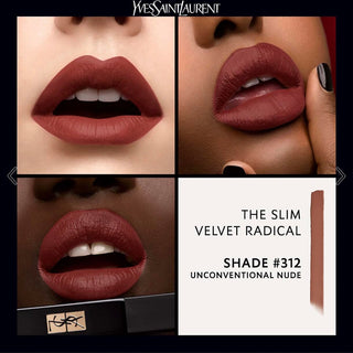 Buy Yves Saint Laurent Rouge Pur Couture The Slim Velvet Lipstick - 312 Unconventional Nude - Cult Beauty Pakistan