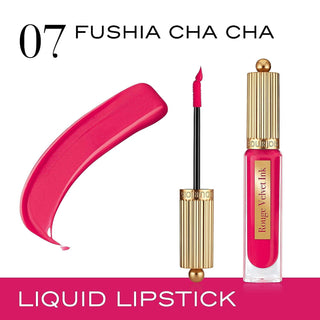 Buy Bourjois Rouge Velvet Ink Lipstick - 07 Fushia Cha Cha - Cult Beauty Pakistan