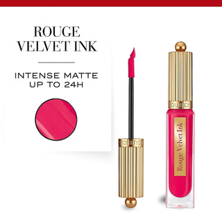 Buy Bourjois Rouge Velvet Ink Lipstick - 07 Fushia Cha Cha - Cult Beauty Pakistan