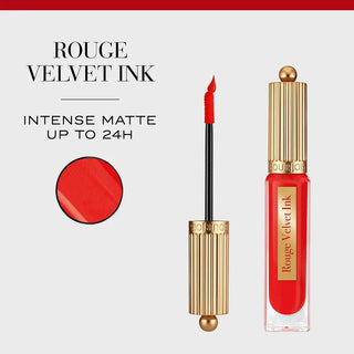 Buy Bourjois Rouge Velvet Ink Lipstick - 08 Coquelic Hot - Cult Beauty Pakistan