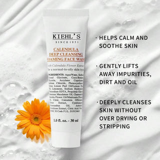 Kiehl's Calendula Deep Cleansing Foaming Face Wash - 30ml