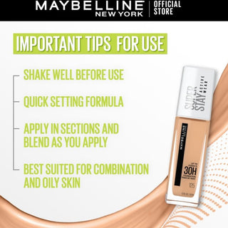 Maybelline Super Stay 30H Active Wear Foundation - 112 Natural Ivory