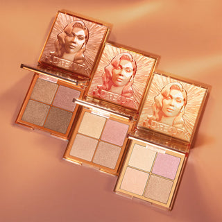 Buy Huda Beauty Glow Obsessions Highlighter Mini Face Palette Rich - Cult Beauty Pakistan