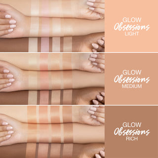 Buy Huda Beauty Glow Obsessions Highlighter Mini Face Palette Rich - Cult Beauty Pakistan