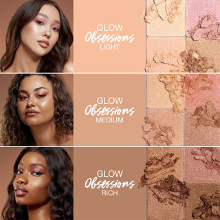 Buy Huda Beauty Glow Obsessions Highlighter Mini Face Palette Rich - Cult Beauty Pakistan