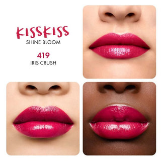 Guerlain Kisskiss Shine Bloom Lipstick  - 419 Iris Crush