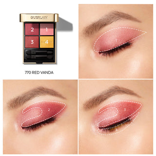 Guerlain Ombres G Red Orchid Eyeshadow Quad - 770 Red Vanda