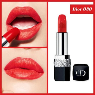 Buy Dior Rouge Satin Colour Lipstick - 080 Red Smile - Cult Beauty Pakistan