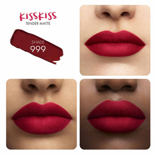 Guerlain KissKiss Tender Matte Lipstick - 999 Eternal Red