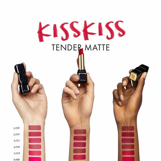 Guerlain KissKiss Tender Matte Lipstick - 999 Eternal Red