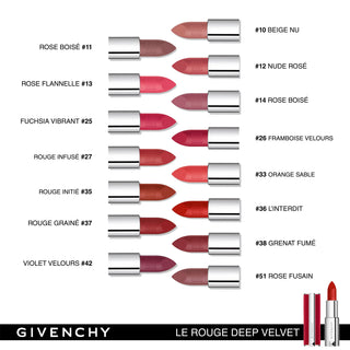 Buy Givenchy Le Rouge Deep Velvet Lipstick - N334 Makeup - Cult Beauty Pakistan