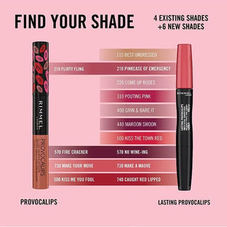 Buy Rimmel Provocalips 16Hr Kissproof Lipstick - 210 Flirty Fling - Cult Beauty Pakistan