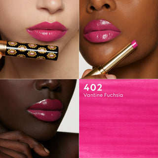 Gucci Rouge De Beauté Brillant Glow Lipstick - Vantine Fuchsia 402