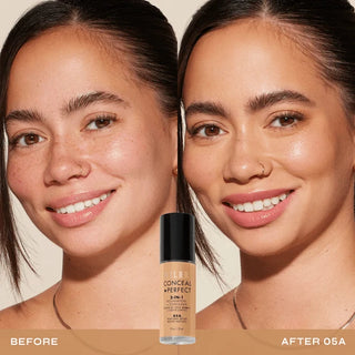 Milani Conceal + Perfect 2-in-1 Liquid Foundation - 05A Natural Beige