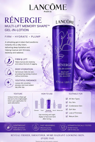 Lancome Renergie Multi-Lift Memory Shape Gel-in-Lotion - 50ml