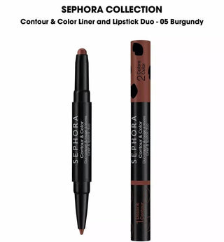 Sephora Contour & Colour Lip Liner Stick & Lip Stick Duo - Burgundy 05