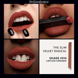 Buy Yves Saint Laurent Rouge Pur Couture The Slim Velvet Lipstick - 314 Limitless Cinnabar - Cult Beauty Pakistan