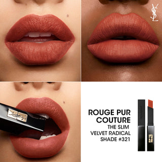 Buy Yves Saint Laurent Rouge Pur Couture The Slim Velvet Lipstick - 321 Fervent Maroon - Cult Beauty Pakistan