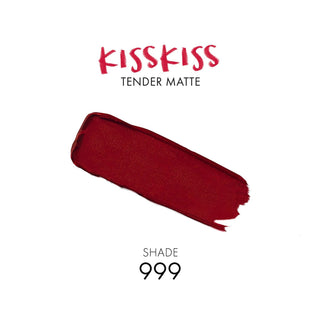 Guerlain KissKiss Tender Matte Lipstick - 999 Eternal Red